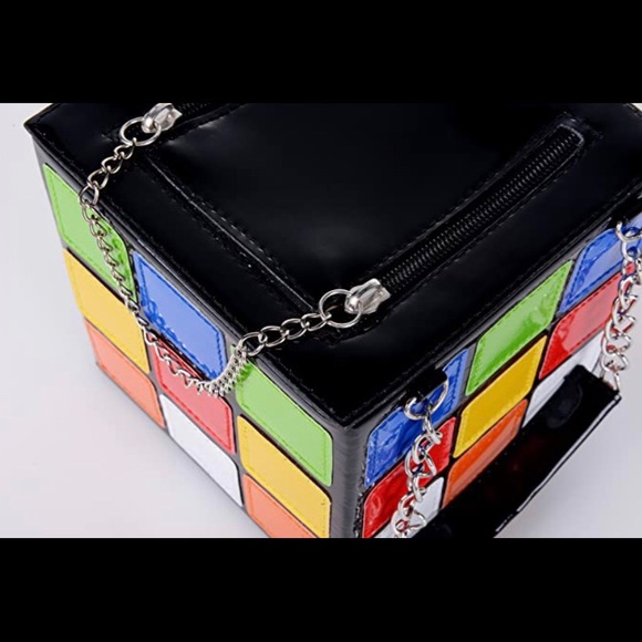 CLERANCE SALE! Rubix cube purse bag 90’s retro game gamer cube - Picture 8 of 10